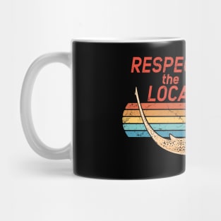 Respect the Locals Zebra Shark Mug